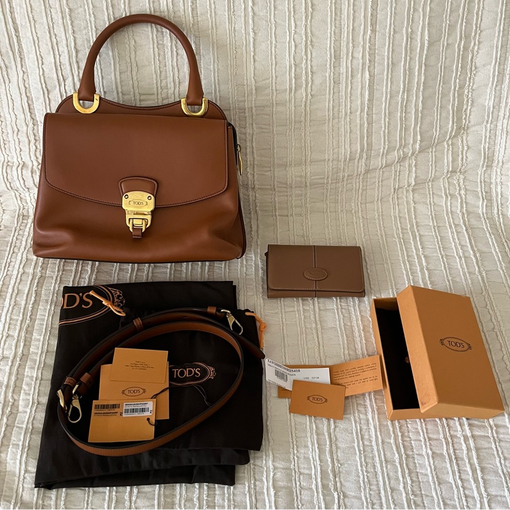 Tod’s Leather Top Handle Bag & Wallet Bundle